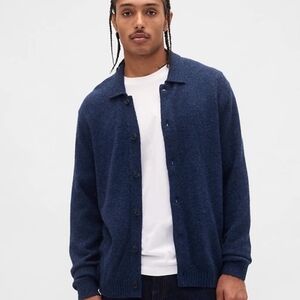 NWT Gap Men's Merino Wool-Blend Cardigan Sweater